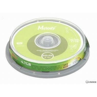 멜로디 DVD+RW 4.7GB 2.4x 케익 10장_이미지