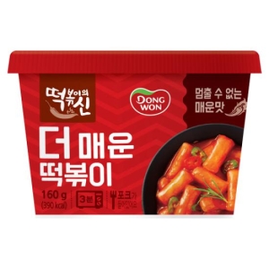 동원F&B 떡볶이의 신 더매운 떡볶이 160g (4개)_이미지