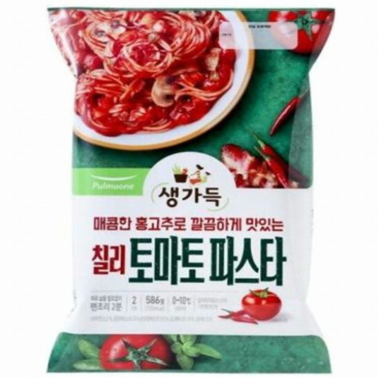 풀무원 칠리 토마토 파스타 2인분 586g (2개)_이미지