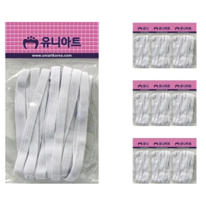 유니아트 1000 8골밴드 흰색 10개입