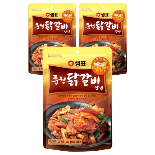 샘표 춘천 닭갈비 양념 180g (3개)_이미지