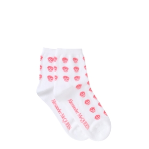 알렉산더맥퀸 SS22 양말 SKULL SHORT SOCKS WHITE 665189 3D86Q9037