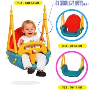 쿠쿠토이즈 곰돌이그네 철봉포함 실내 가정용_이미지
