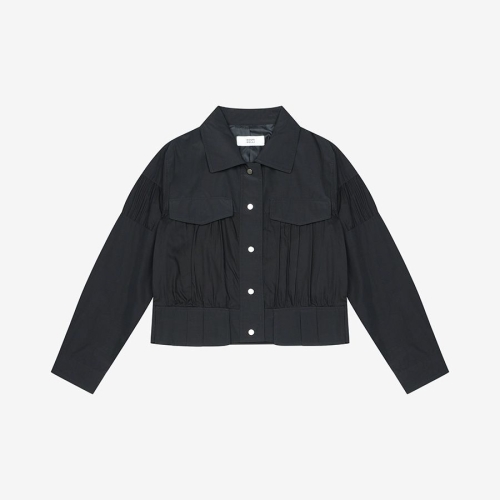 신원 베스띠벨리 배색 크롭 트리커 자켓 BLMAI2187