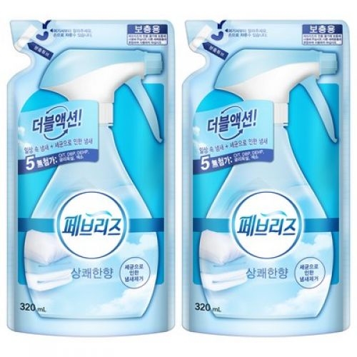 페브리즈 강력탈취 상쾌한 향 리필 320ml (22개)_이미지