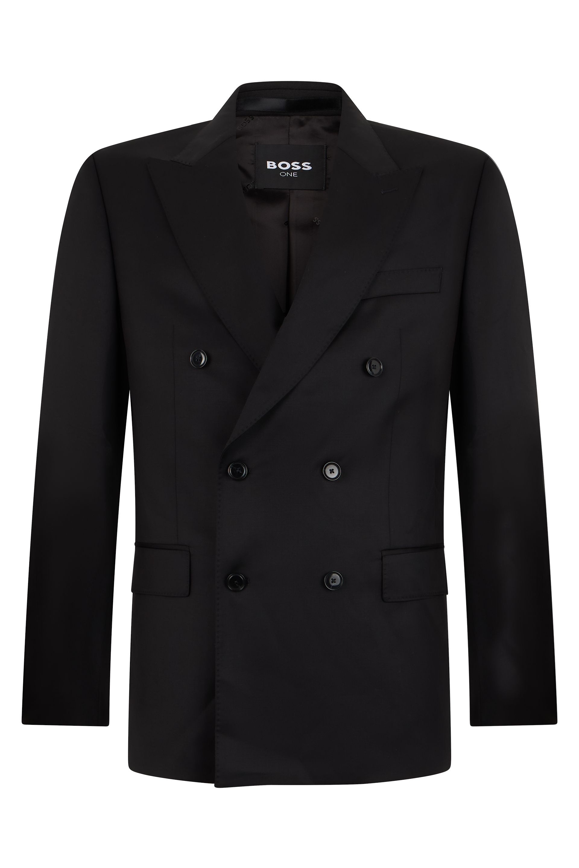 보스 BOSS Double-breasted 자켓 with notch lapels 50566951001