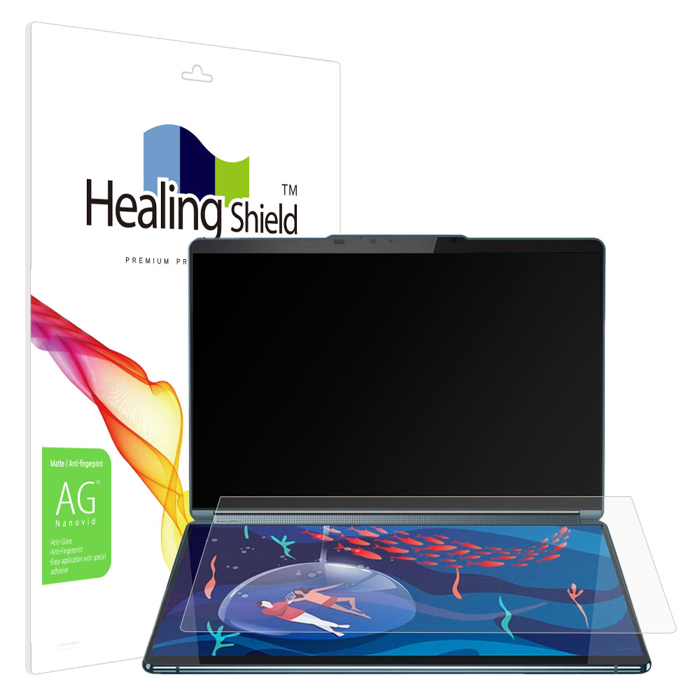 레노버 요가 Book 9i 13IMU9 보조 디스플레이 저반사 지문방지 액정보호필름