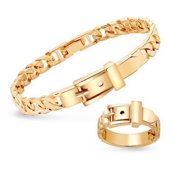 골드팡 14K 하이앤드 벨트체인 팔찌 반지 세트 소 (옐로우골드)이미지입니다. 누르면 해당 게시물로 새창이동합니다.