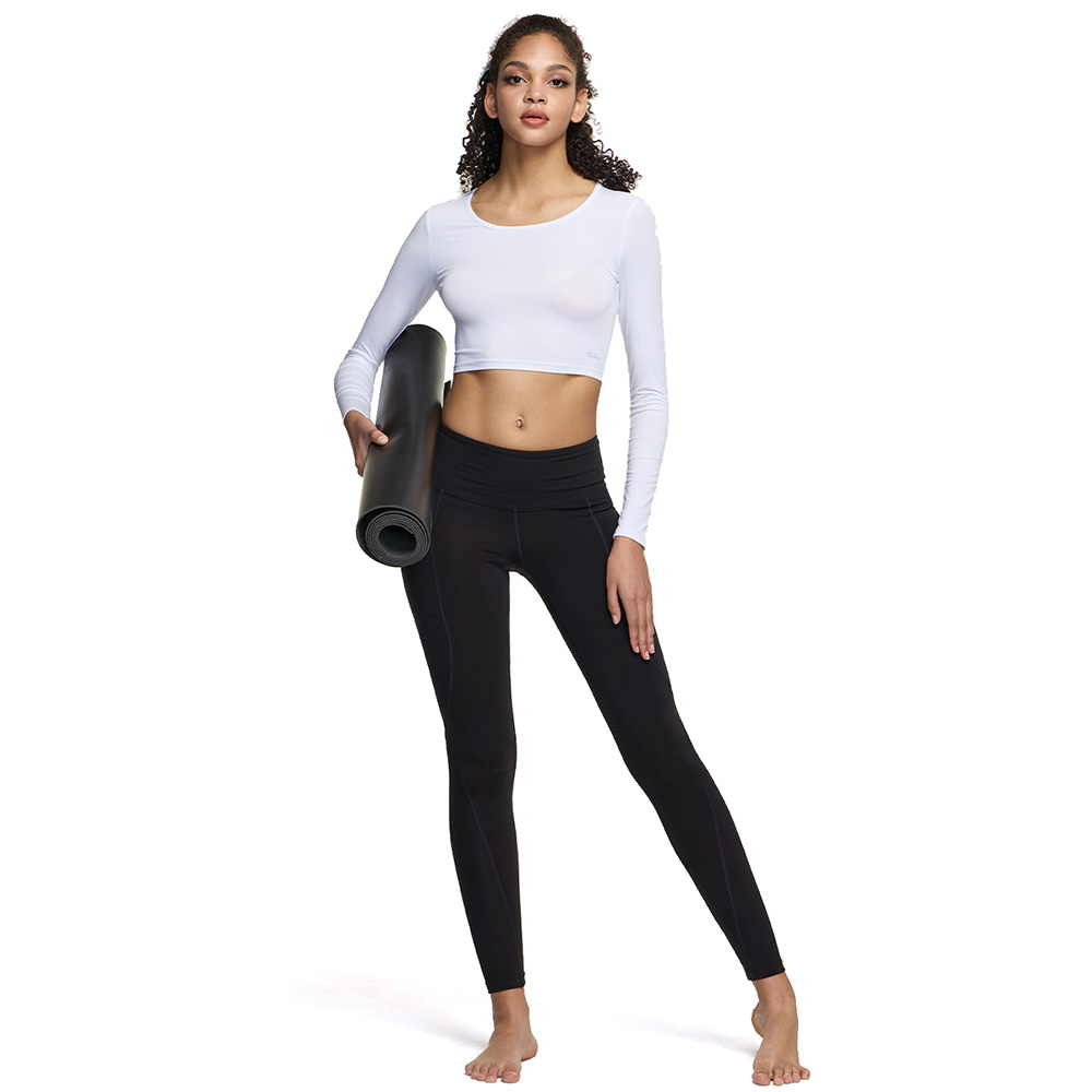 테슬라 언더레이어 크롭 긴팔 티셔츠 TM-FUD03_이미지