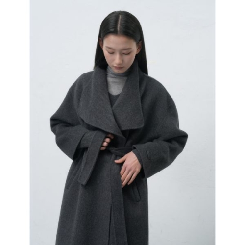 핸드메이드 숄카라 롱코트 CHARCOAL WBE4L10539 WBE4L10539GR 263022