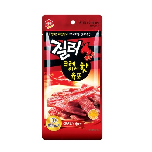 샘표식품 질러 크레이지 핫 육포 30g (5개)