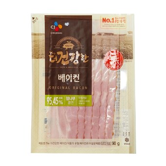 CJ제일제당 프레시안 더 건강한 <b>베이컨</b> 90g