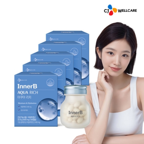 CJ웰케어 이너비 아쿠아리치 히알루론산 맥스 56캡슐