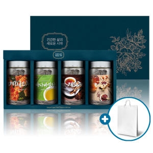 스페셜티선물세트 4병 브랜딩차 호박팥차 호박차 메리골드 계피
