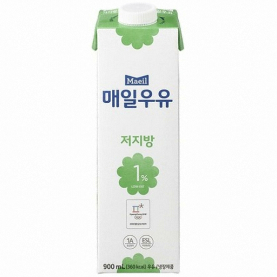 매일유업 매일우유 저지방 1% 900ml (8개)_이미지