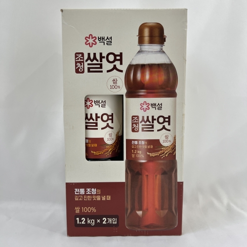 백설 조청 쌀엿 1.2kg (2개)_이미지