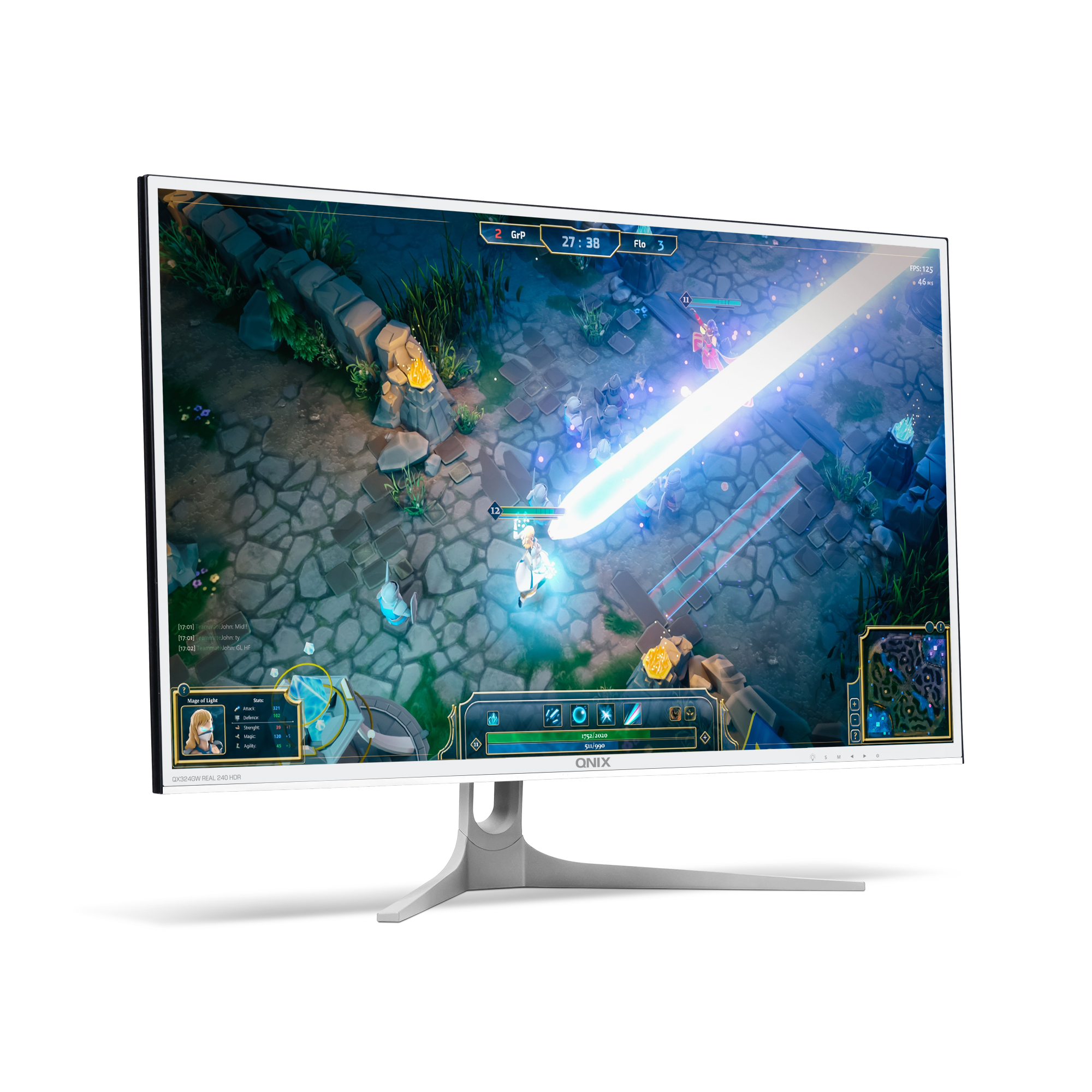비엔엠큐닉스 큐닉스 QX324GW REAL 240 HDR 게이밍 강화유리_이미지