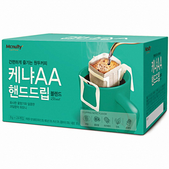 한국맥널티 케냐AA 핸드드립 블렌드 24T (1개)_이미지