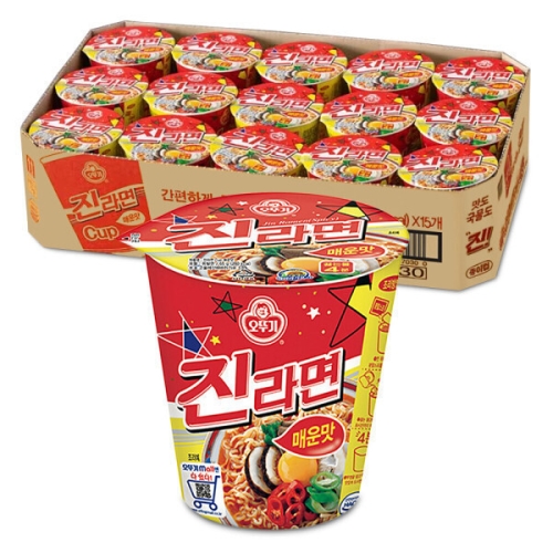 오뚜기 진라면컵 매운맛 65g (90개)_이미지