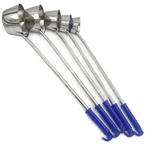 리빙아트 파란 롱삭구 1호 특소 스텐 국자 샥구_이미지