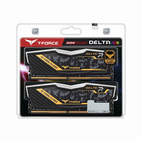 TeamGroup T-Force DDR4-2666 CL18 Delta TUF Gaming RGB 패키지 (16GB(8Gx2))_이미지