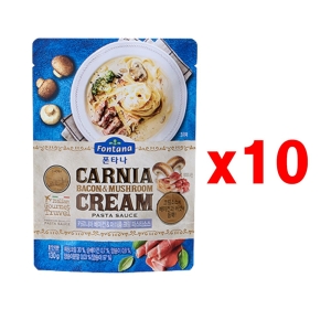 폰타나 카르니아 베이컨 머쉬룸 크림 파스타소스 130g (10개)_이미지