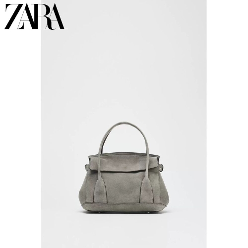 자라 레더 미니 시티백 그레이 스웨이드 여성 가방 공홈 6269610 프라임