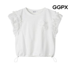 GGPX 레이스 포켓 프릴 민소매 스트링 티셔츠 GP6TS013F_이미지