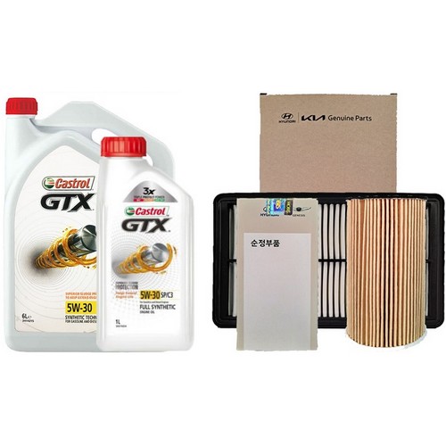 캐스트롤 GTX SP/C3 5W30 7L + 순정필터 현대 팰리세이드 LX2 디젤