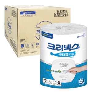 크리넥스 센터풀 스탠다드 화장지 1겹 980매 (12롤)_이미지