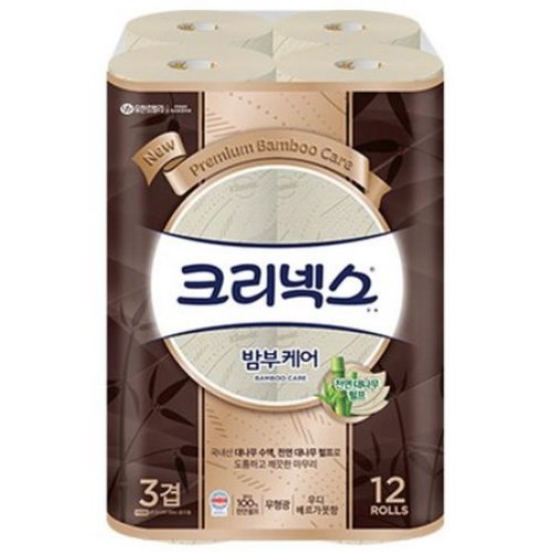 크리넥스 밤부 케어 25m (12롤) (6팩)_이미지