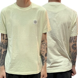 스톤아일랜드 명품논현 더팩토리 FISSATO 로고 패치 반팔티 라이트 그린 101523757 V_이미지