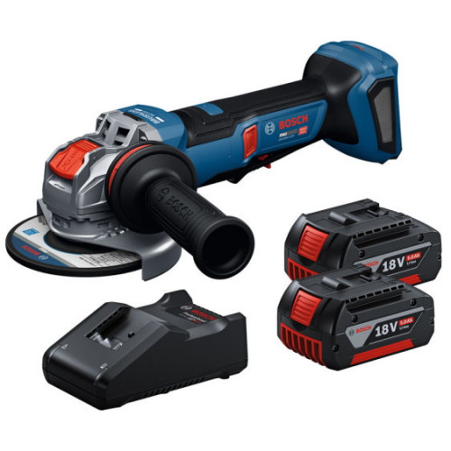 보쉬 GWS 18V-11PS (5.0Ah, 배터리 2개)
