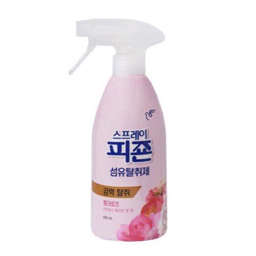피죤 섬유탈취제 핑크로즈 490ml (3개)