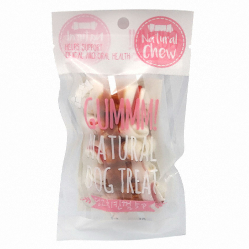 인터펫코리아 GUMMM 딩고치킨껌 60g (5p) (10개)_이미지