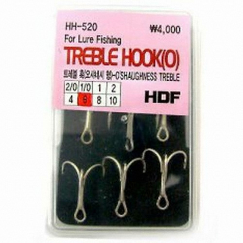 해동조구사 HDF HH-520 트레블 훅 오샤네시형_이미지