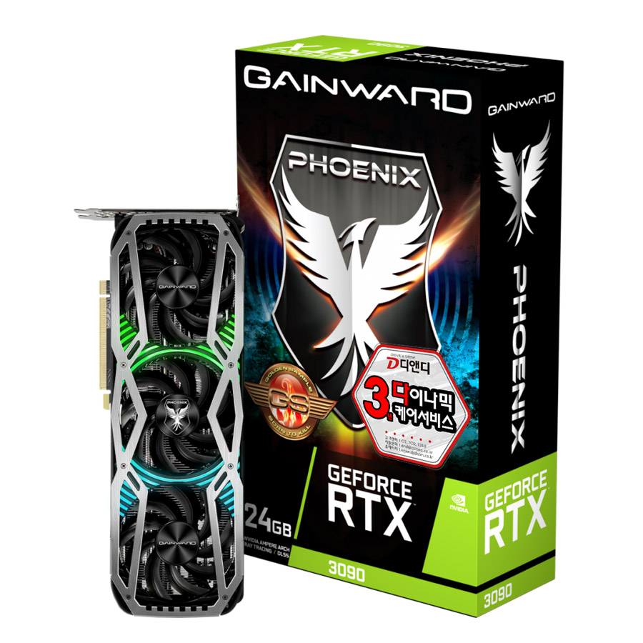 GAINWARD 지포스 RTX 3090 피닉스 GS OC D6X 24GB