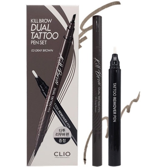클리오 킬 브로우 듀얼 타투 펜 0.6g (1개)