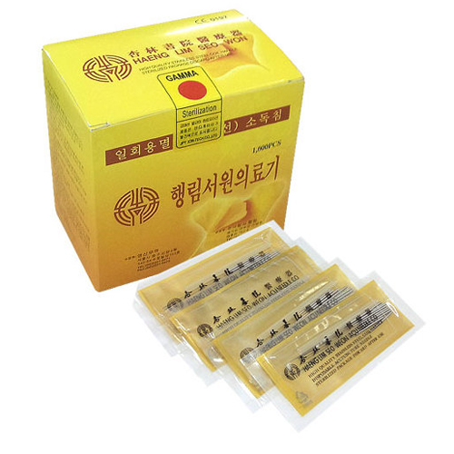 행림서원의료기 일회용 멸균 스프링침 (1개)