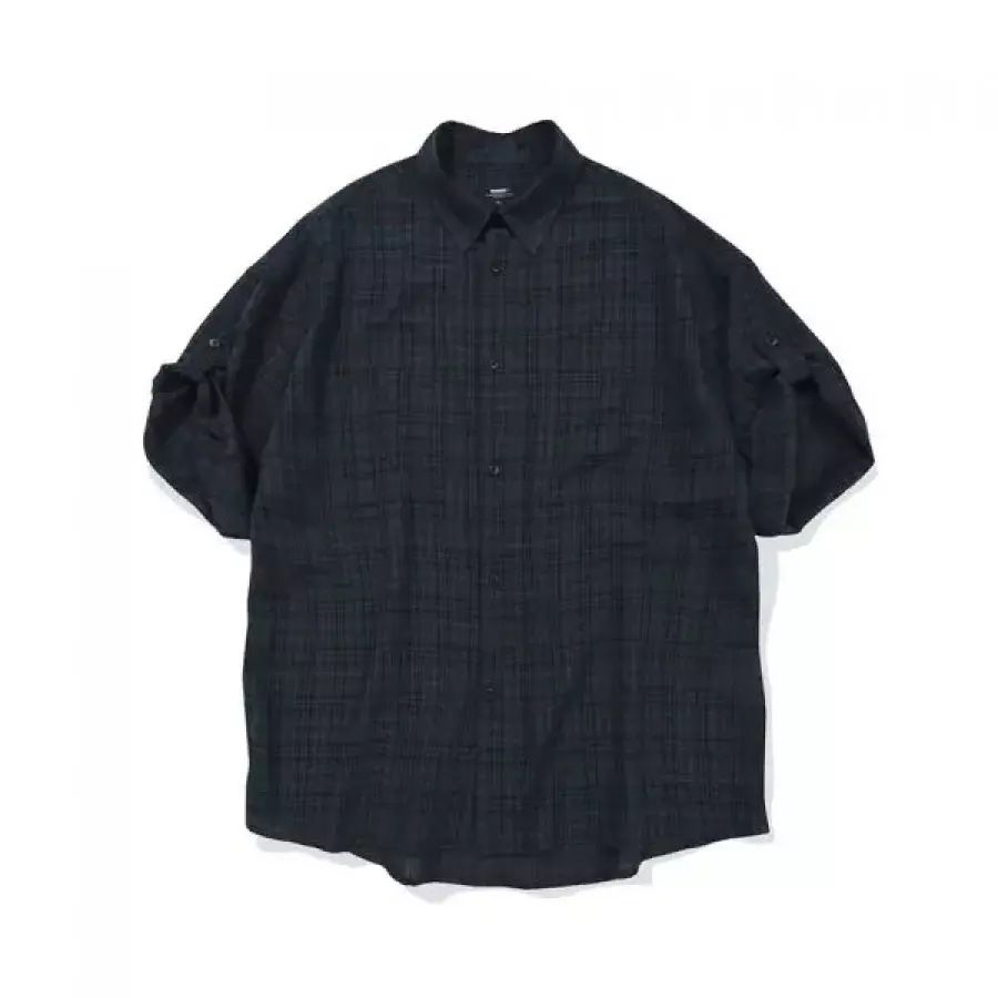 카네이테이 CHECK ROLL-UP HALF SHIRT NAVY K26H-TOS-594-NA 117085