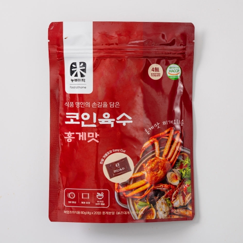 원스팜 농부미학 코인 육수 홍게맛 80g(4gx20입)