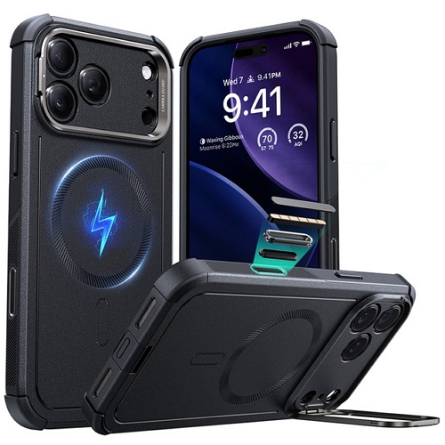 아이폰17 프로 할로락 사이버 킥스탠드 케이스