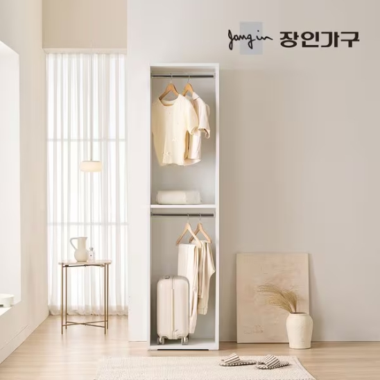장인가구 클래드 드레스룸 시스템 2단 행거 옷장 500이미지입니다. 누르면 해당 게시물로 새창이동합니다.