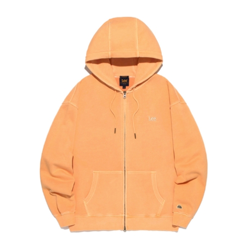 LEE 스몰 트위치 로고 다잉 후드 집업 오렌지 LE2501HZ10PJ_이미지
