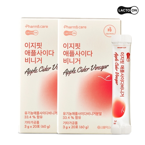 서울약사신협 락토온 이지핏 애플사이다비니거 3g 20포 (2개)