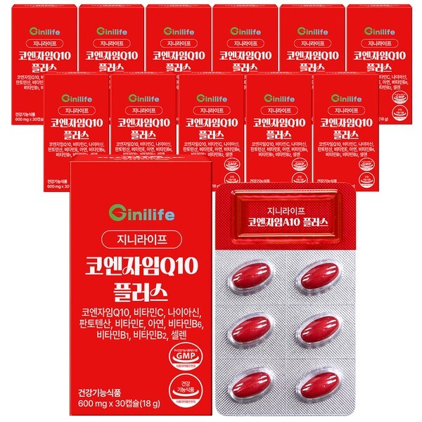 지니트레저 지니라이프 코엔자임Q10 플러스 30정 (12개)_이미지