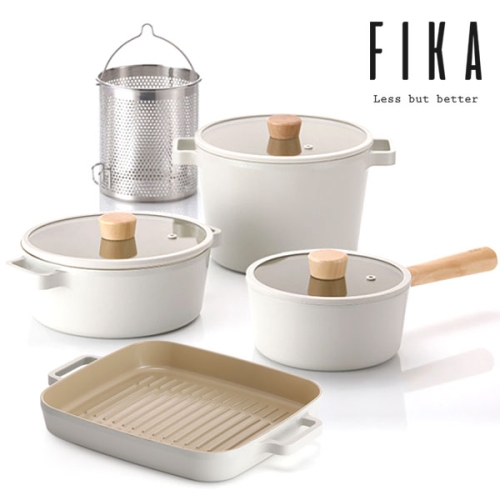 피카 IH 쿡웨어 6종 (팬24,28+웍26+그릴팬+에그팬15+쁘띠웍18)