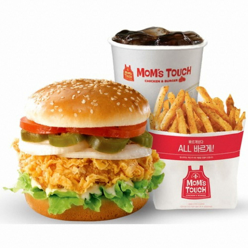 맘스터치 ㅤ할라피뇨 통살버거 세트 교환권_이미지