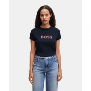 보스 5021047 C_Elogo T-shirt 404 Dark Blue 103602930_이미지