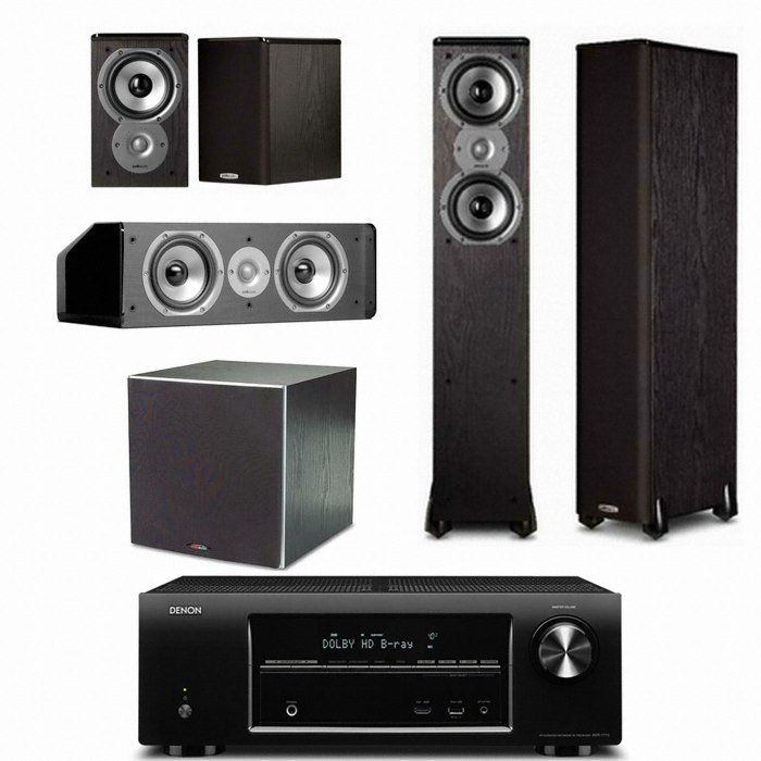 폴크오디오 TSi300 5.1채널 + 데논 AV리시버 (AVR-1713, PSW10)_이미지
